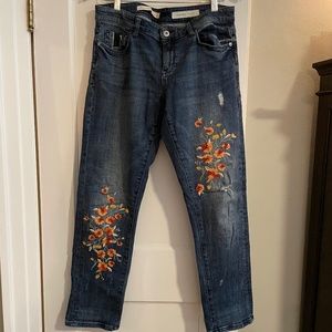 Pilcro Embroidered Jeans